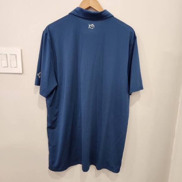 Southern Tide Polo Shirt Mens XXL Blue Golf Performance Wear Stretch Soft Feel - Picture 3 of 9